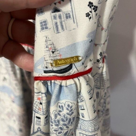 Autograph - House & Boat Cut out Back Dress Size 9-10 - Picture 3 of 6